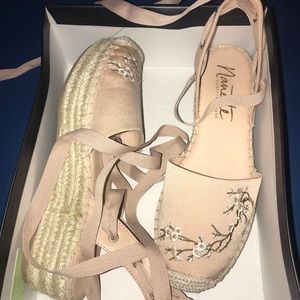 Nanette Lepore tie up Wedges